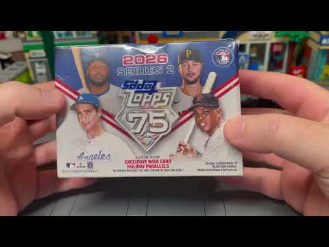 First baseball card rip together, 2026 Topps Series 2 blaster thumbnail